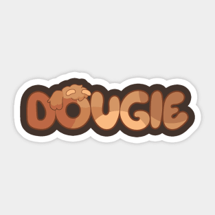 Dougie is cavapoo Dogs Sticker